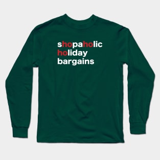 Holiday Scrabble Words - design no. 3 ( dark shirts ) Long Sleeve T-Shirt